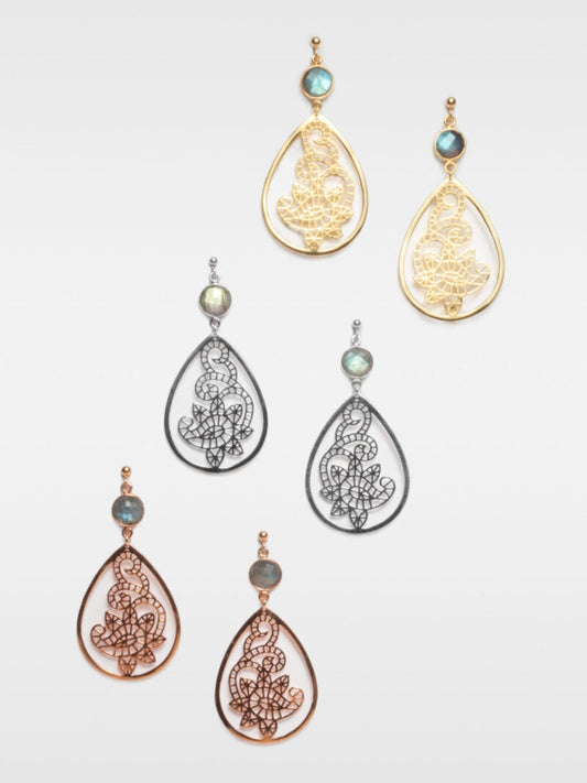 Boucles d’oreilles "Paisley"